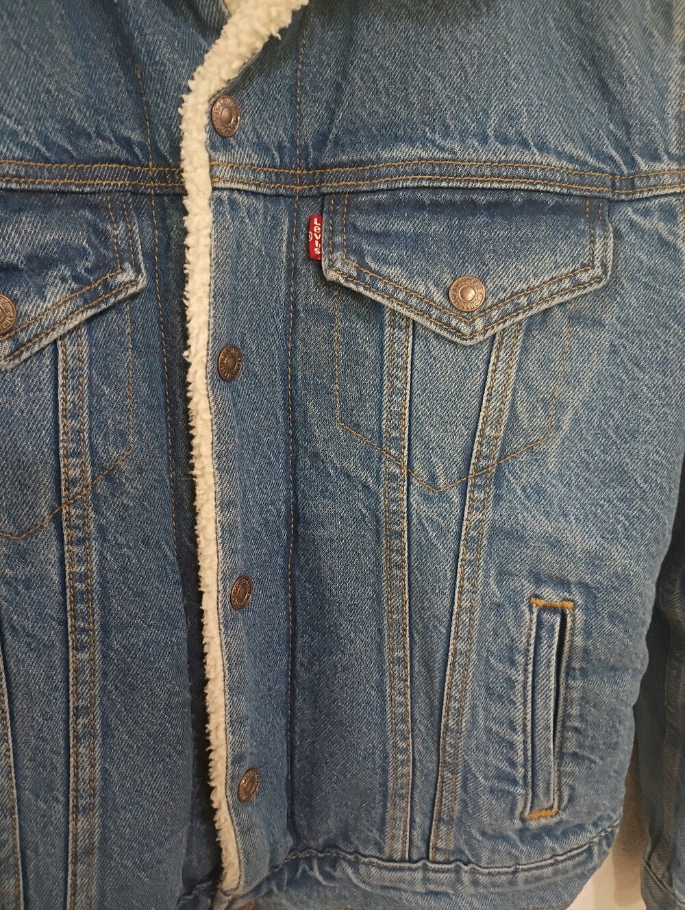 Levi's Blue Denim Jacket - Picture 6 of 13